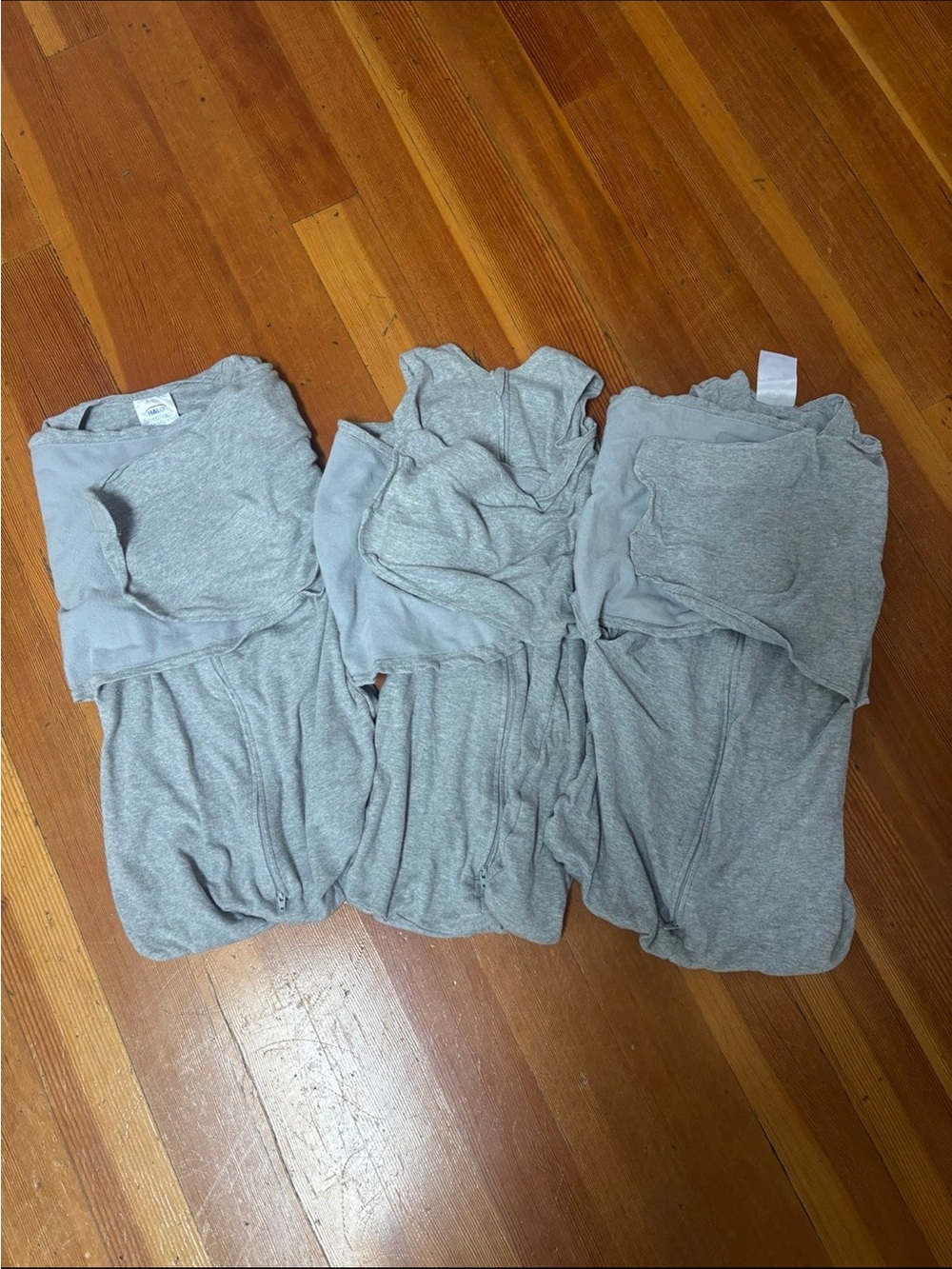 3 Halo Sleepsack Swaddle 100% Cotton Heather Grey